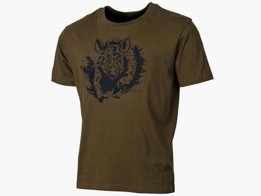 Children's T-Shirt Treeland Khaki Wild Boar
