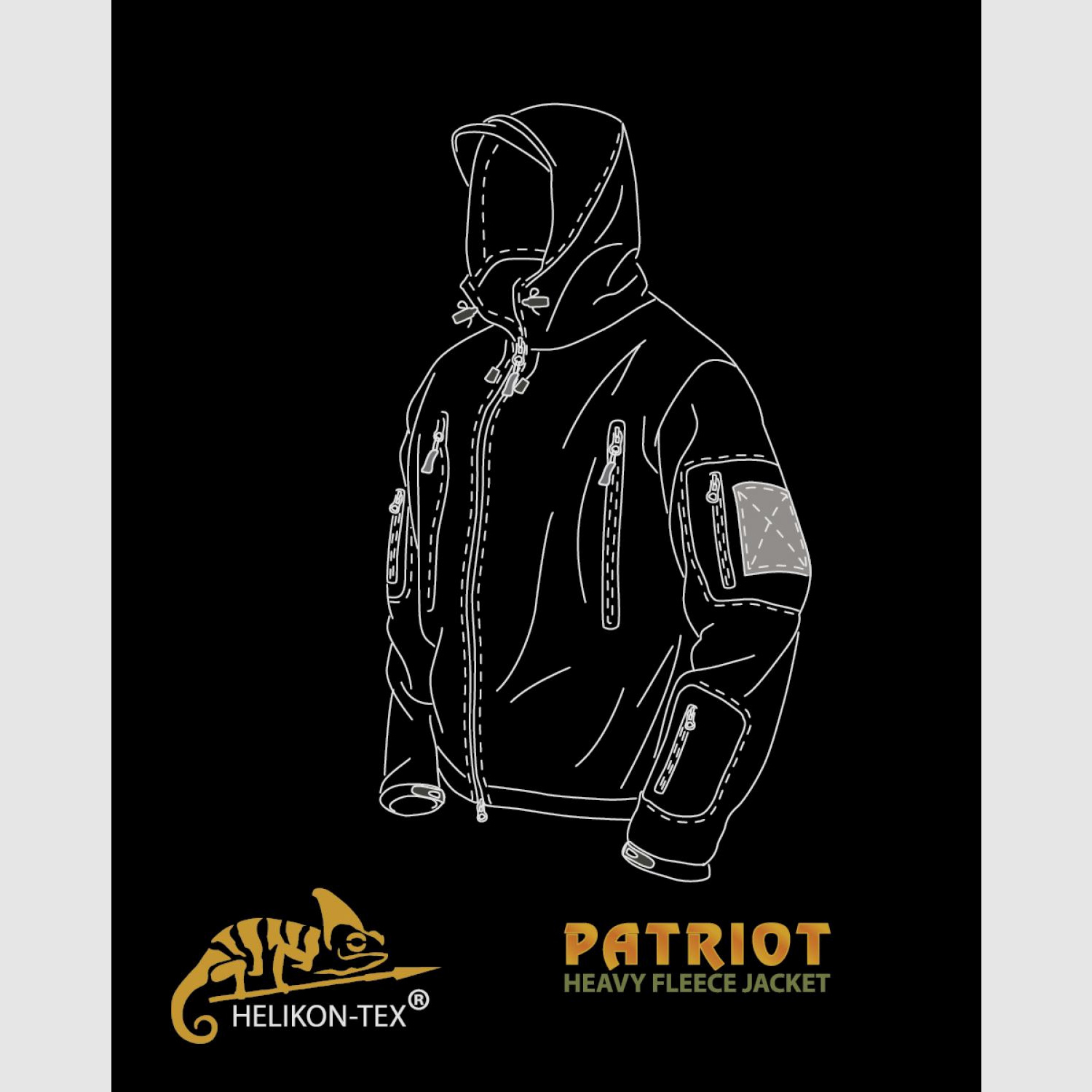 HELIKON-TEX PATRIOT FLEECE JACKE NAVY BLUE