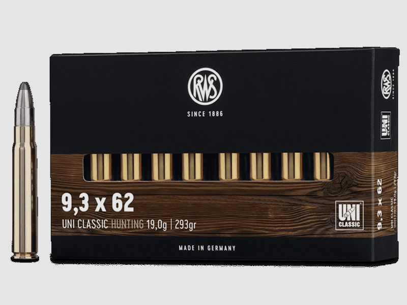 RWS 9,3x62 UNI Classic 19,0g - 293gr