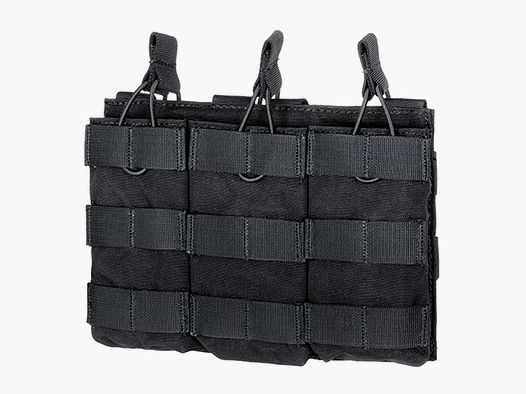 Modular Open Top Triple Mag Pouch For 5.56 - Black [8FIELDS PREMIUM]