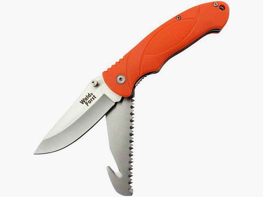 Taschenmesser Wald+Forst Einhand Jagdmesser, 2-tlg, Orange