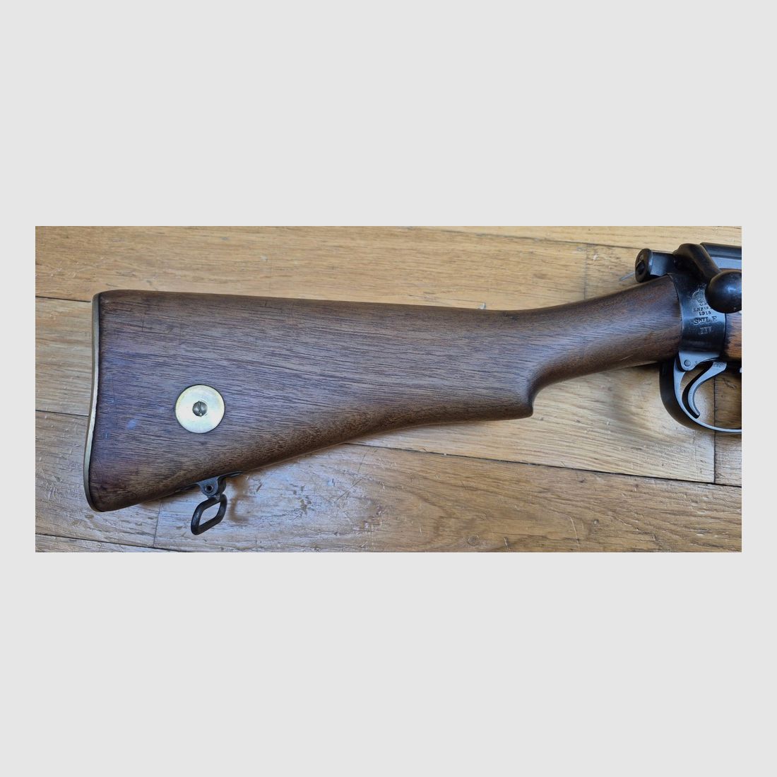Seltenes englisches Gewehr Lee Enfield MKIII (UND NICHT MKIII(*)!) – Cut-off UND Volleyvisier – Herstellung Enfield 1915! – Originalkaliber 303 Brit. – Monomatrikel! – Alle Teile konform – Guter Lauf – TBE+, Bild 3 von 37