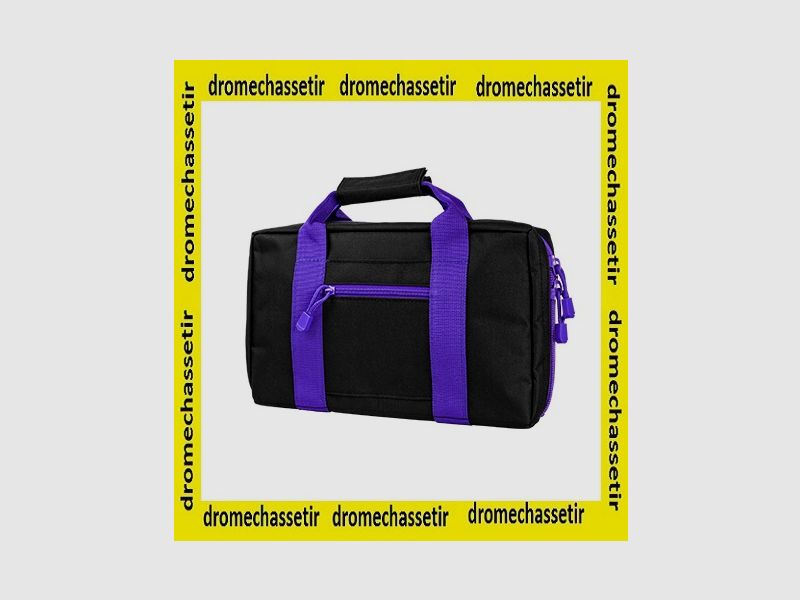 sacoche pour arme et poing et chargeur, violet et noir