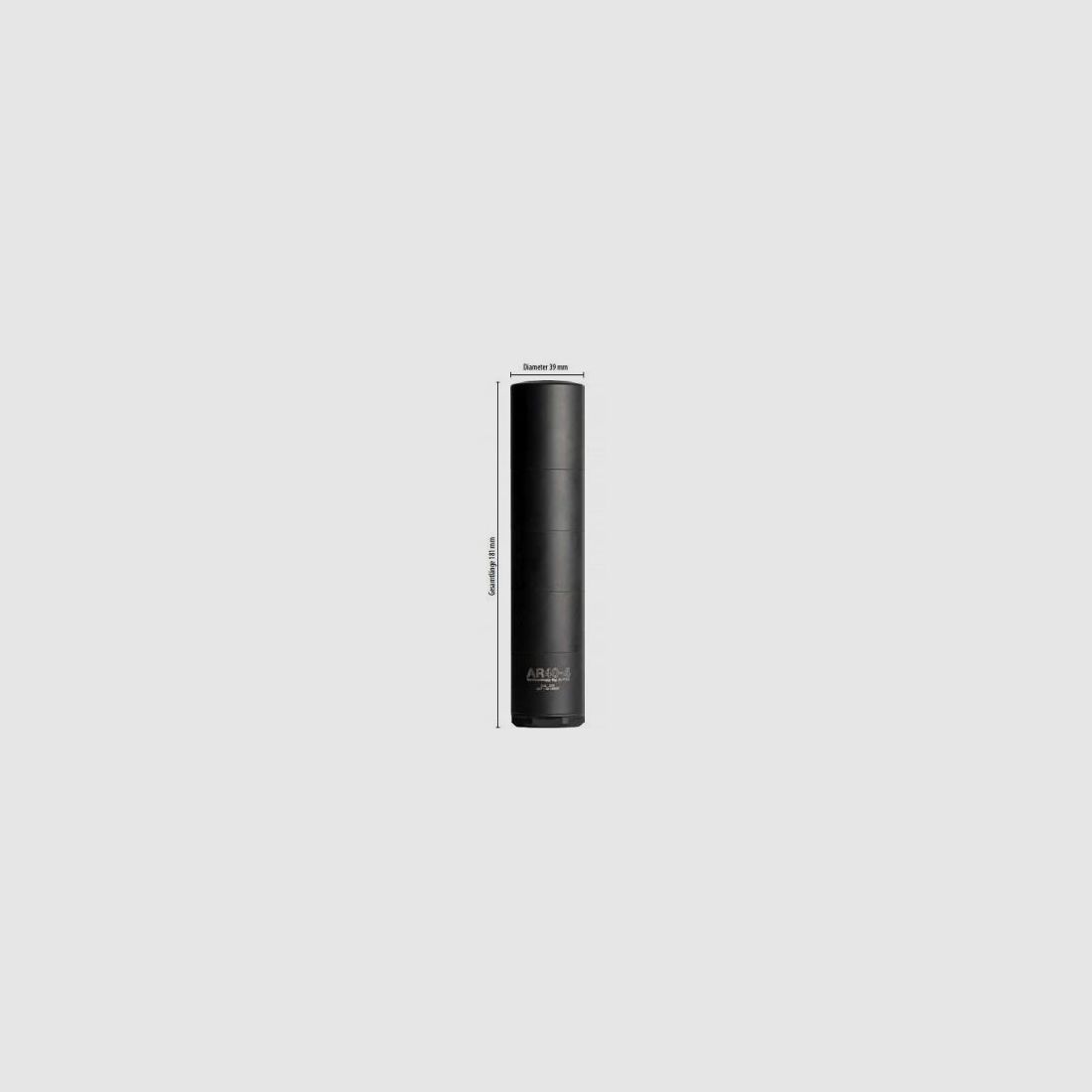 A-TEC Schalldämpfer f. EWB-Waffen AR40-4 (.30/7,62mm) 5/8x24 UNEF  -  Aufsatz-SD