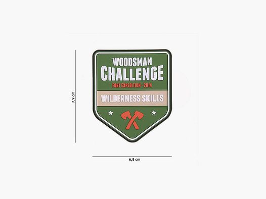Woodsman Challenge 3D patch en PVC
