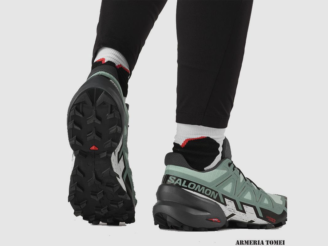 SALOMON – DAMES – SPEEDCROSS 6 W Yucca / Ebony / White, afbeelding 6 van 6