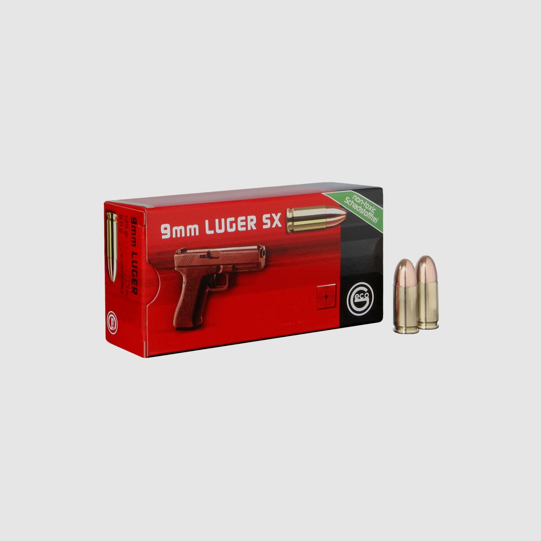 GECO 9mm Luger Bleirundkopf verkupfert SX