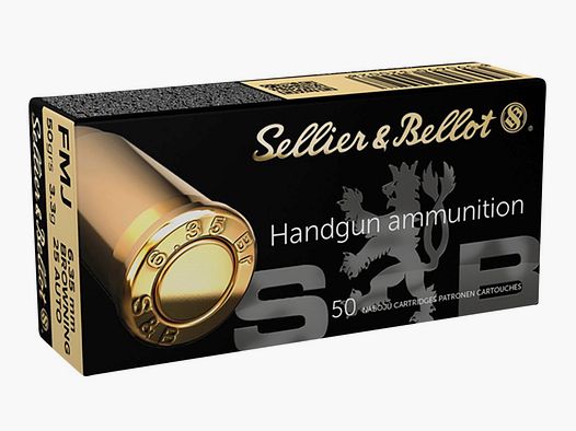 S&B 6.35mm Browning FMJ 50grs.