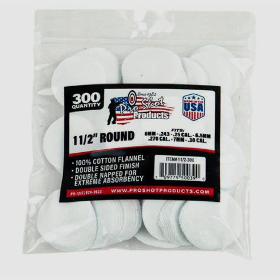 6mm-.30 Kal. – 1 1/2″ Runde 300 Stück Pro Shot