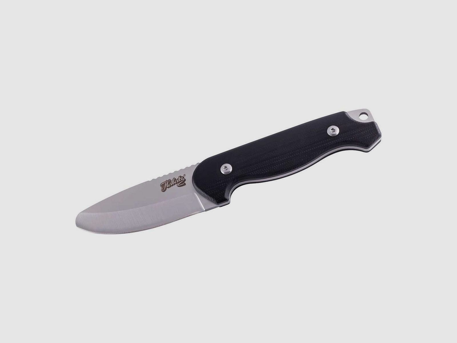 Herbertz Kindermesser G10 schwarz feststehende Klinge AISI 440 Jagdmesser