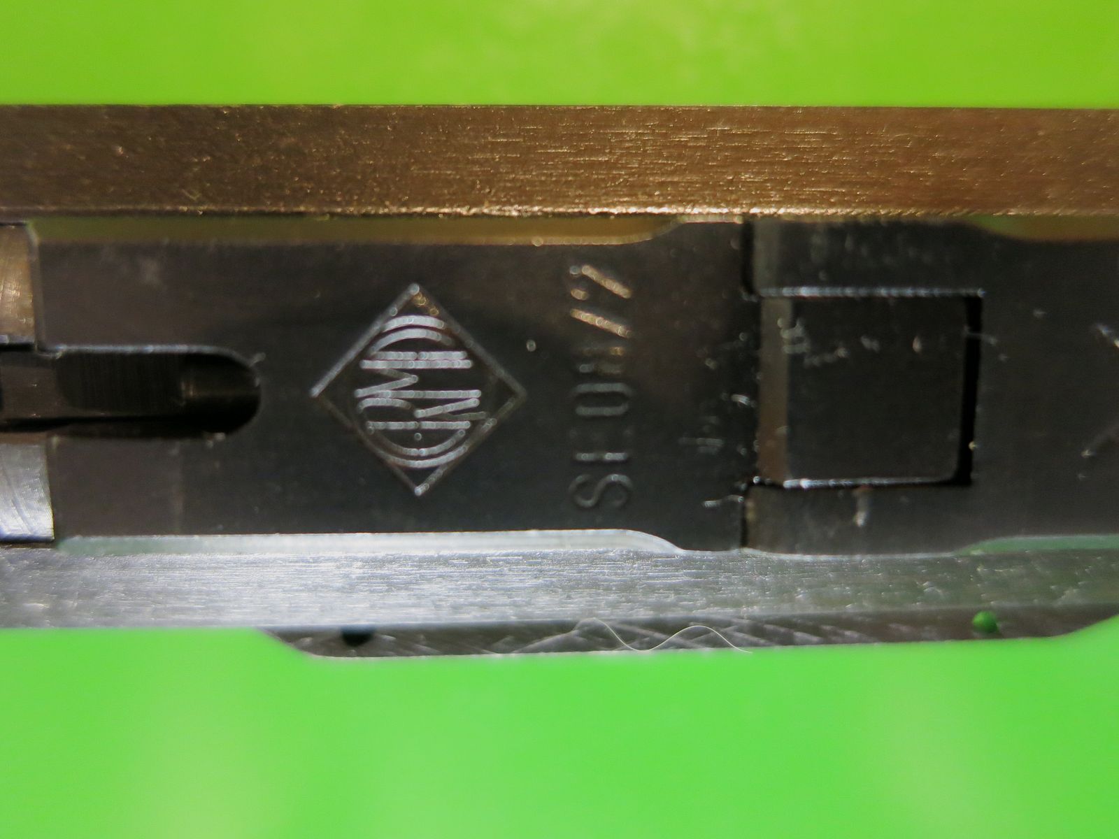 Pistola Parabellum, pistola Luger 08, calibre 22lr, sistema de cambio ERMA en el cañón original 08 #55-