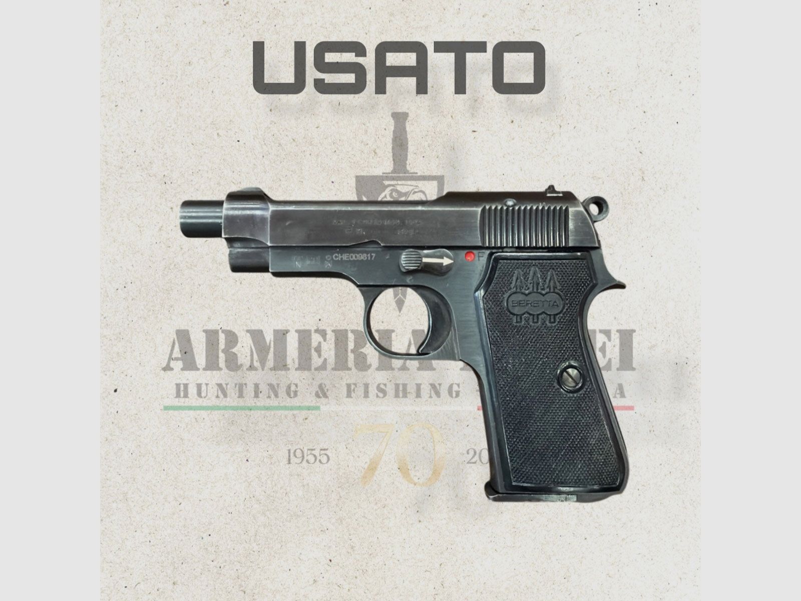 UŻYWANY – PISTOLET – BERETTA MOD. 1934 kal. 9 KRÓTKI, zdjęcie 1 z 2