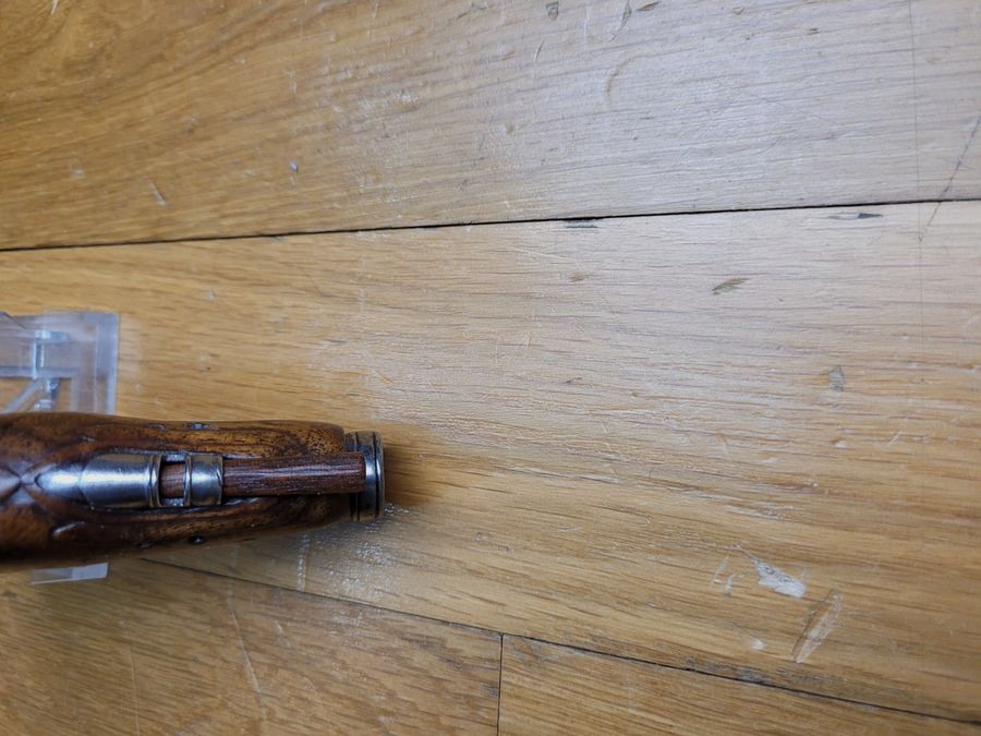 Très beau pistolet « Chien de mer » à silex – Arme par Four à Tulle – Canon de Desaga – Pour les combats des capitaines de la Marine Marchande – Vers 1780 – TBE+, image 13 sur 21
