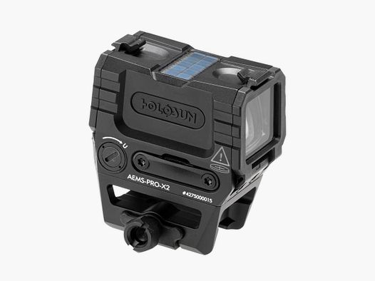 AEMS PRO X2 Solar Green Circle Dot Sight