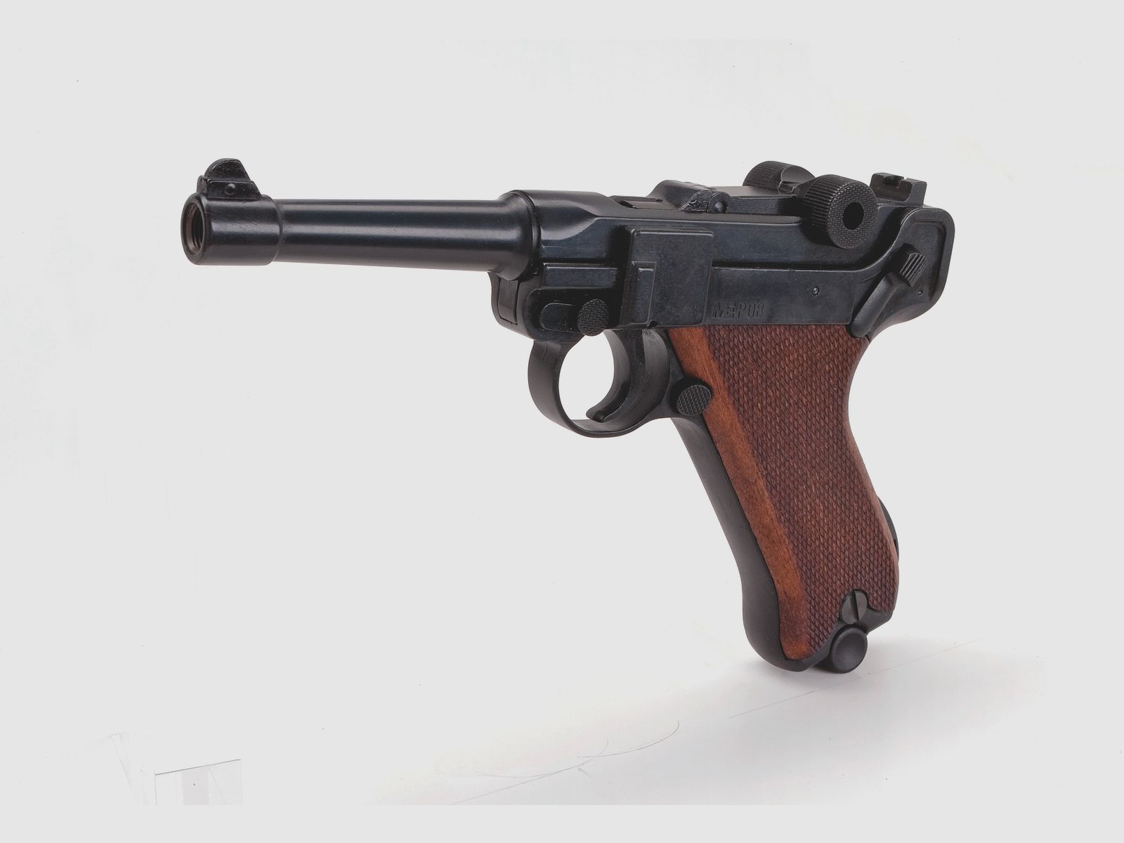 ME Mod. P 08, Kal. 9 mm P.A. Knall, schwarz brüniert, Bild 1 von 2