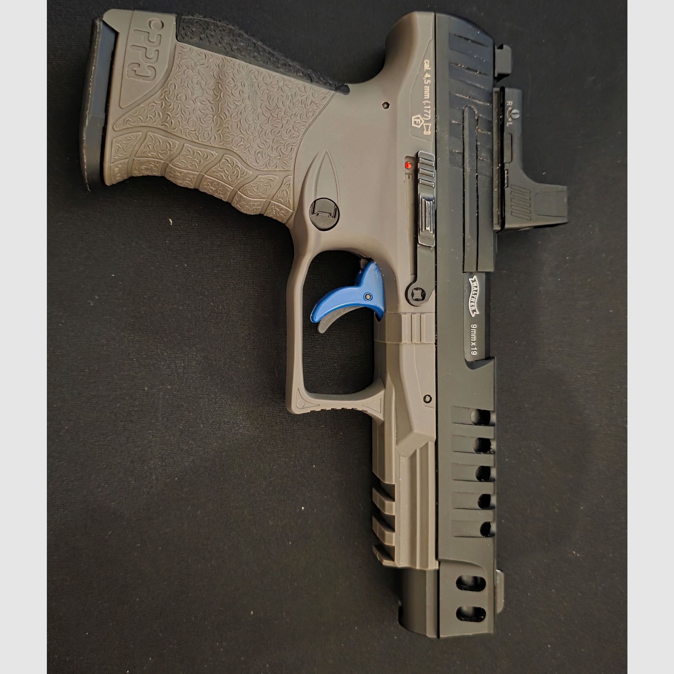 Walther Q5 Match 5" Combo Set  - 4,5 mm Diabolo Blowback Co2-Pistole