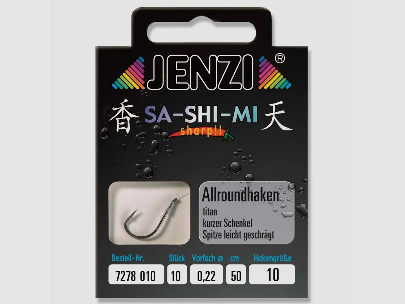 Jenzi Jenzi Angelhaken Allround Sa-Shi-Mi Gr. 10 10 Stück