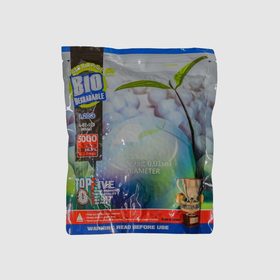 G&G Armament Airsoft BIO BBs 0,20g 1kg sacchetto (5000 pz)