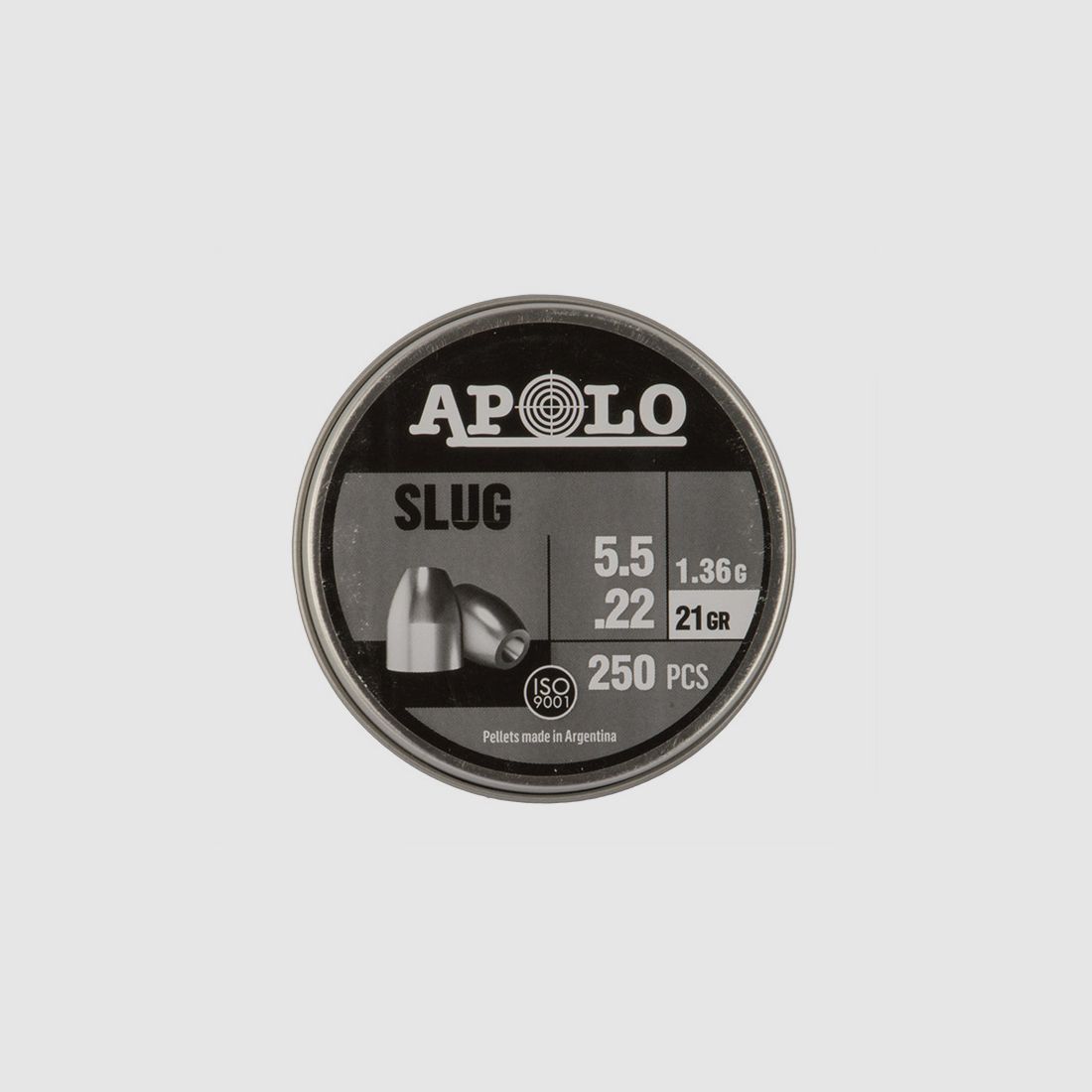 Hohlspitz Diabolos Apolo Slug Kaliber 5,5 mm 1,36 g glatt 250 StĂĽck