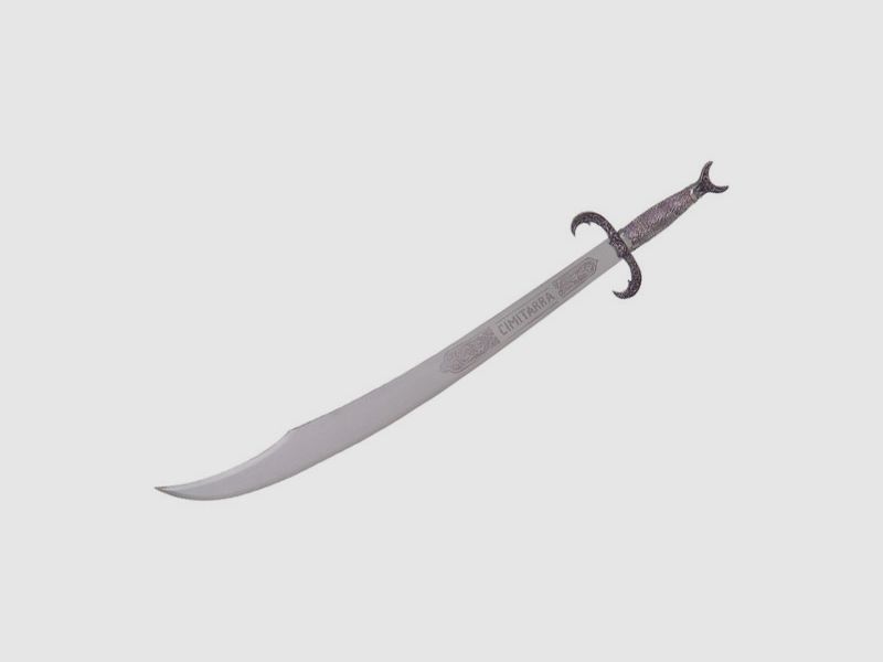 Scimitar saber with characters