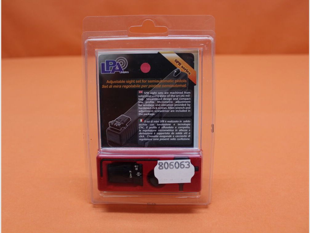 LPA. SIG Sauer: Micrometer sight LPA 3-Dot incl. front sight (SPR28SS30) High-mounted micrometer sighting for Classic Line and SP2002