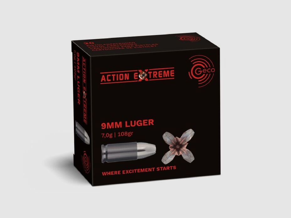 Geco 9mm Luger Action Extreme 20 rounds