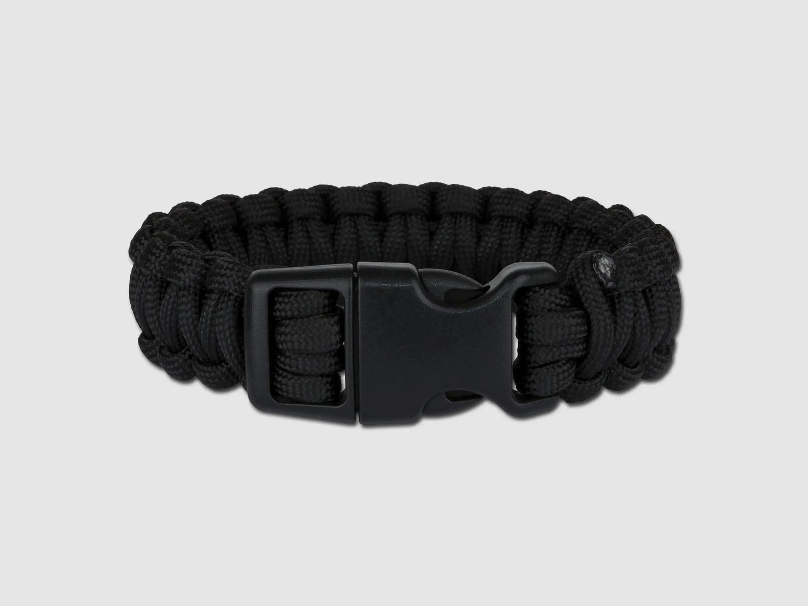 Mil-Tec Mil-Tec Survival Fallschirmleinen-Armband breit - Schwarz / S