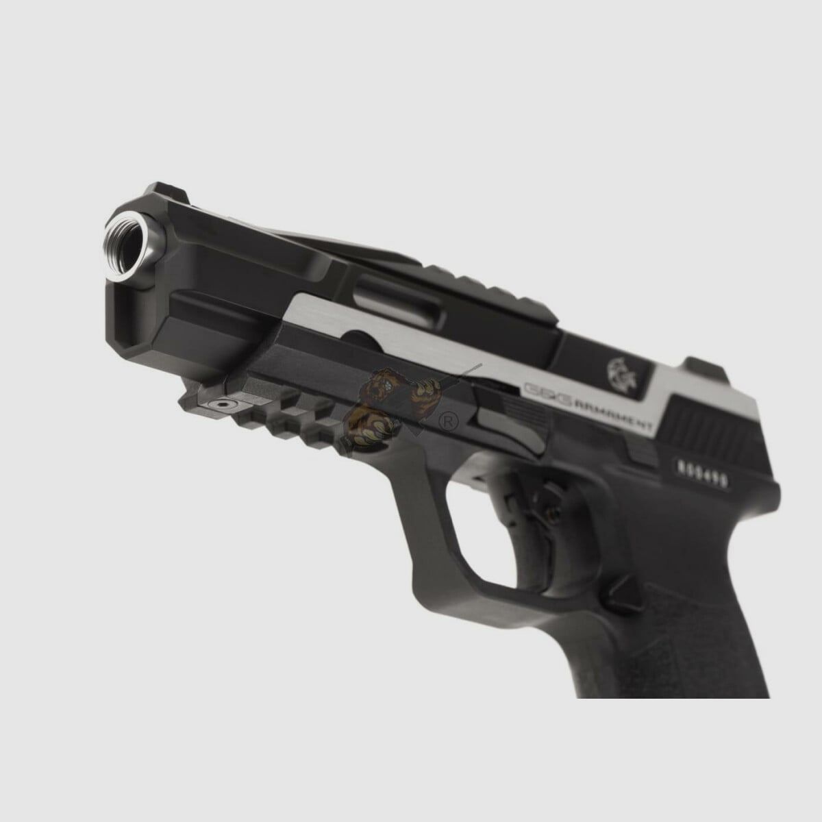 G&G Piranha TR GBB Airsoft Pistole in schwarz/silber -F-