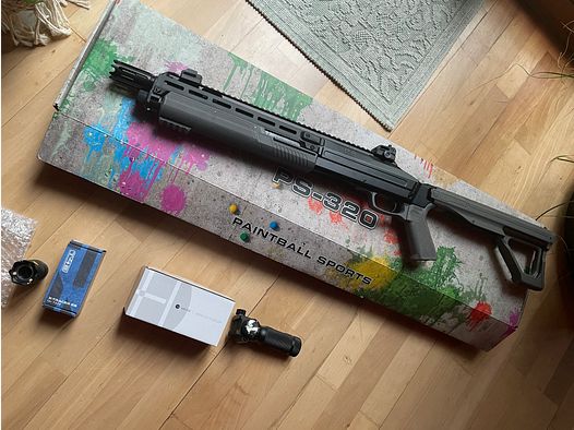 Umarex T4E HDX 68 - NXG PS-320 Pump Action Paintball Marker mit 40 Joule