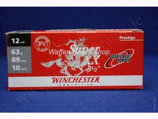 Winchester SUPER XX MAGNUM, 12-89, 20mm, 63g, P2, 10 stuks