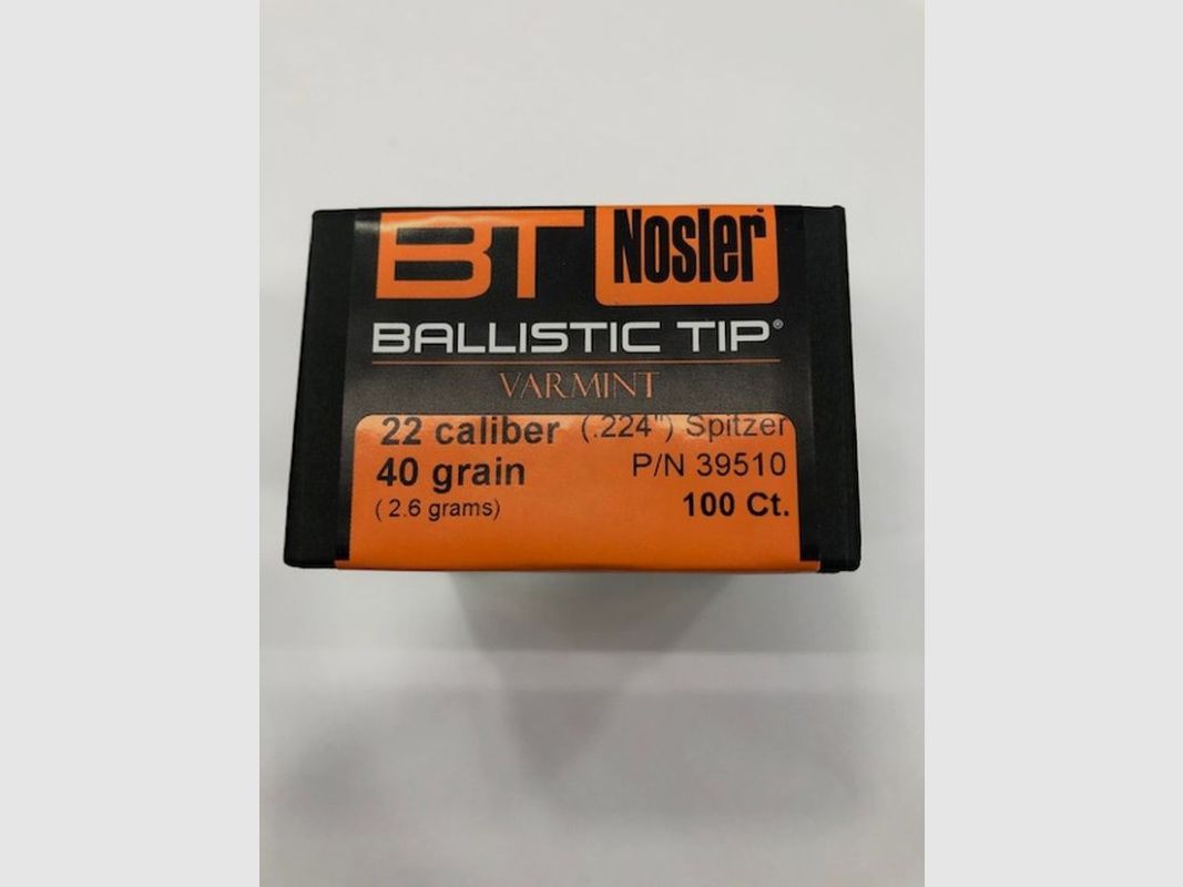 NOSLER B TIP POCISK C 22 GR 40, zdjęcie 1 z 2