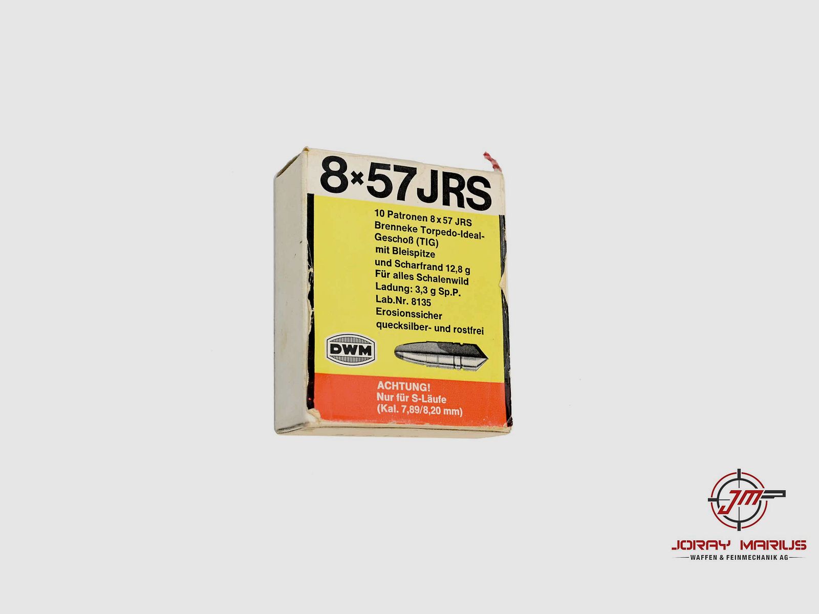 8×57 JRS DWM Brenneke TIG 12.8g Sammlermunition