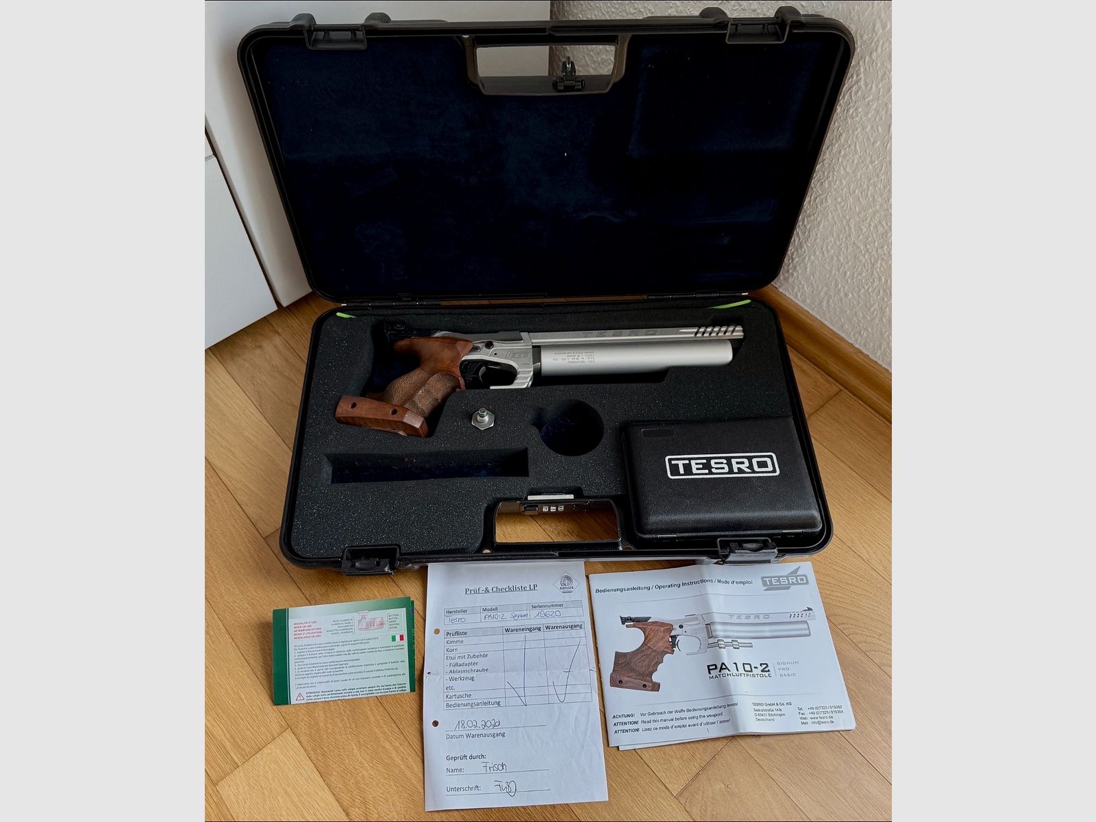 Air pistol Tesro PA 10-2 in top condition! 5 years young!