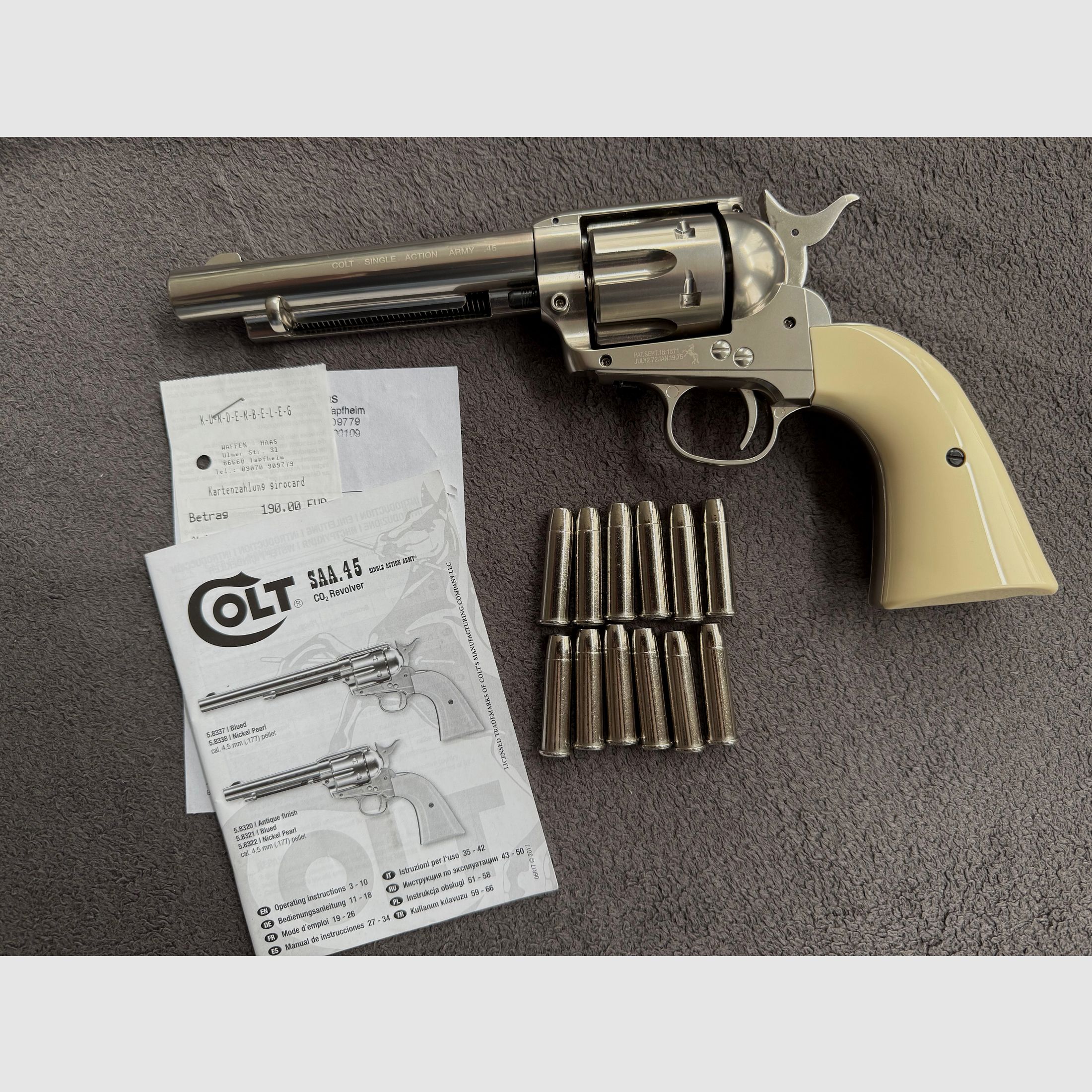 Colt SAA Single Action Army 4,5mm Diabolo CO2 PEACEMAKER Umarex Legends