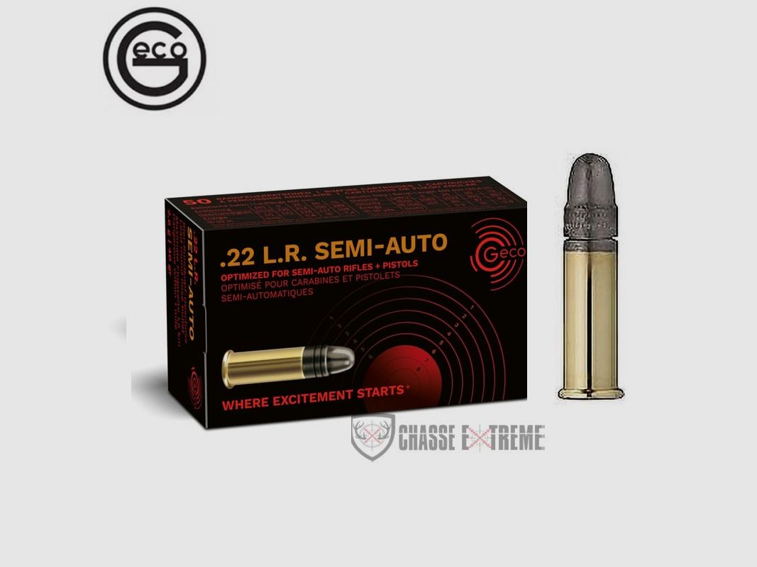 50 Patronen GECO Semi-Auto Kal. 22 Lr 40gr