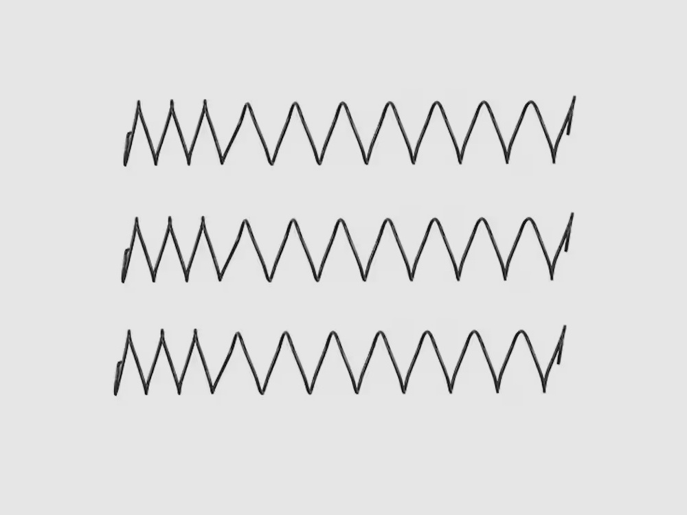 3 magazine springs XP+10% Luger P08