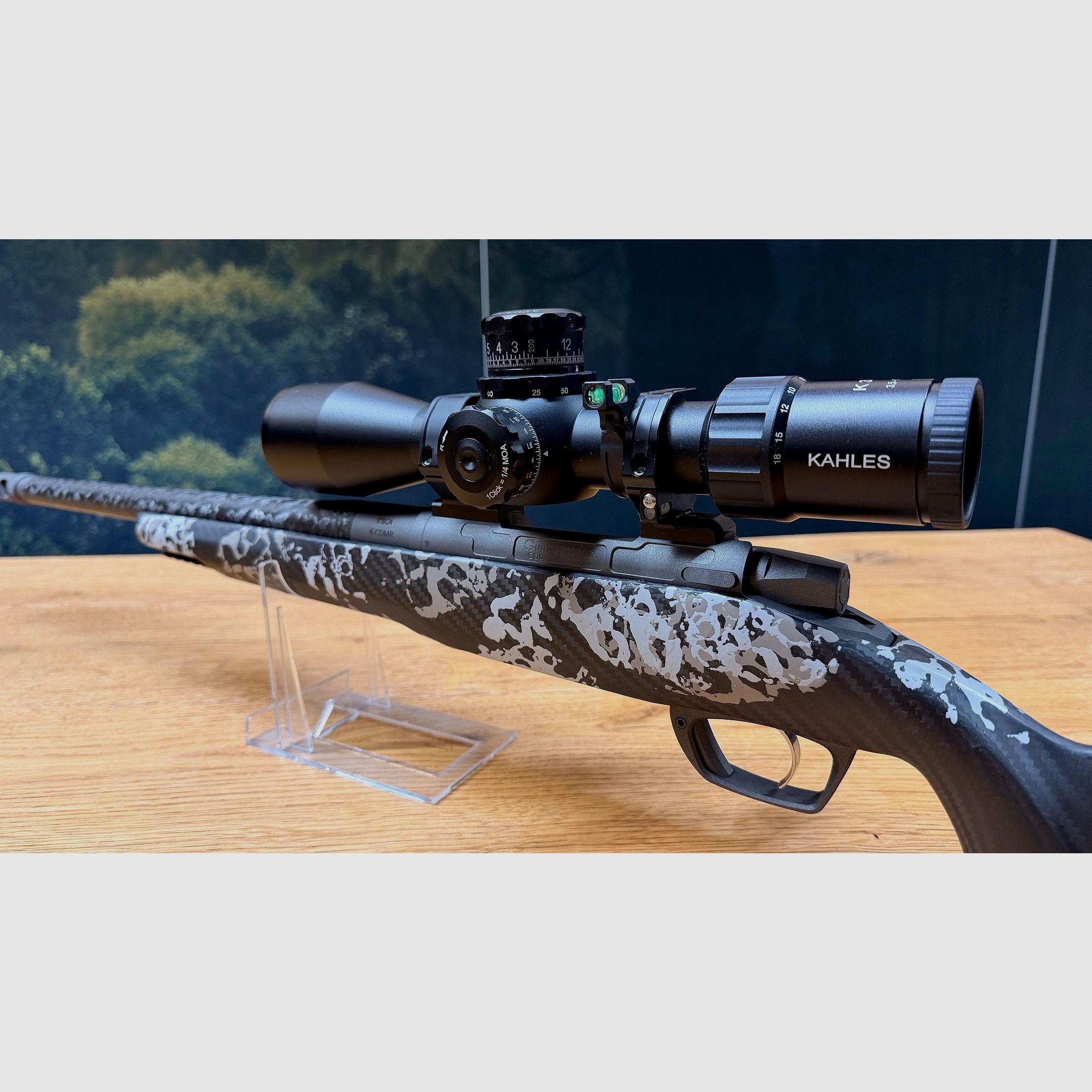 Gunwerks ClymR / 6 Creedmoor / LL 18" / con sistema in titanio / Kahles K318i 3,5-18x50