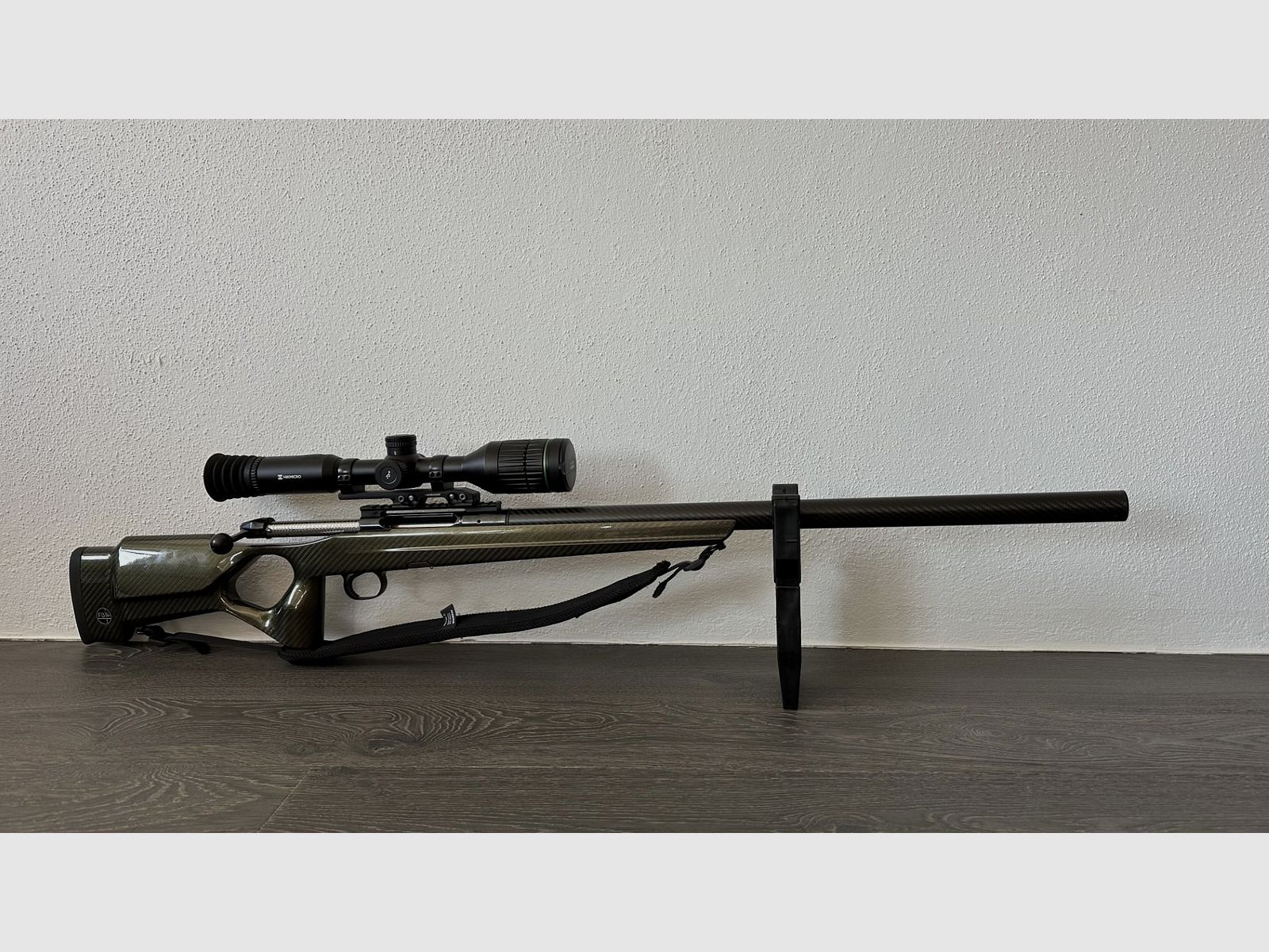 FBT Revolution für Tikka T3x Lite inklusive Schalldämpfer FBT INA OBS 32 sowie ATN X-Sight 4K Pro 5–20x Zielfernrohr