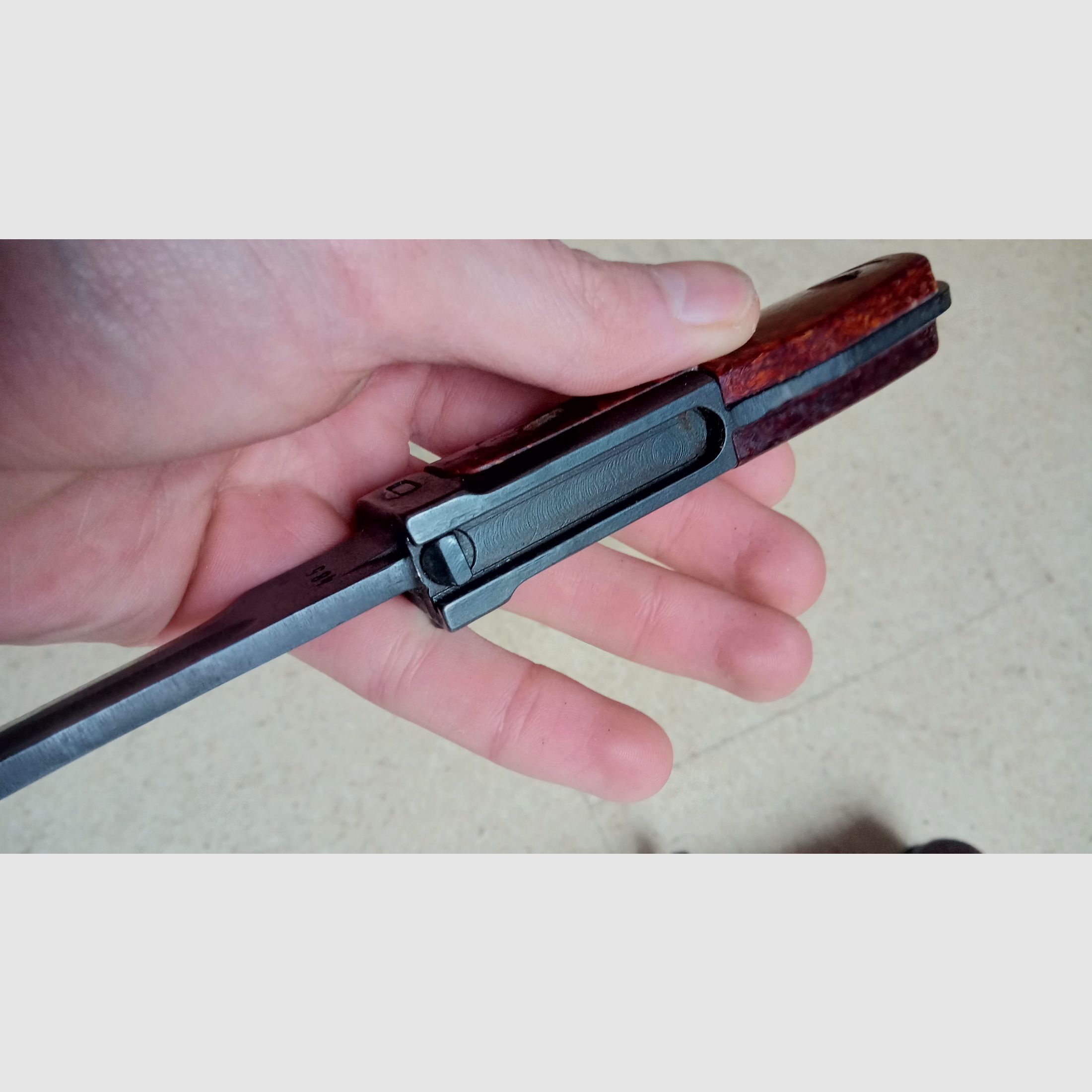 Submachine gun SA VZ.58 side rifle Beaver Barf bayonet very good condition // also for CSA Sporter / Czech Republic