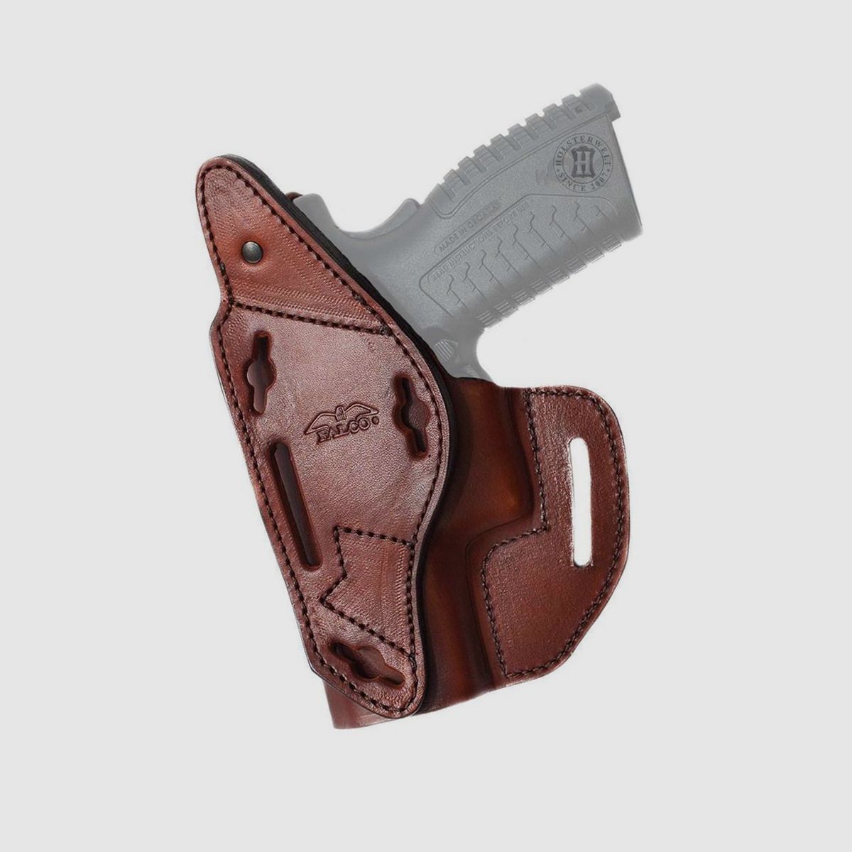 Lederholster mit Multifunktion Linkshänder - Braun H&K USP Compact