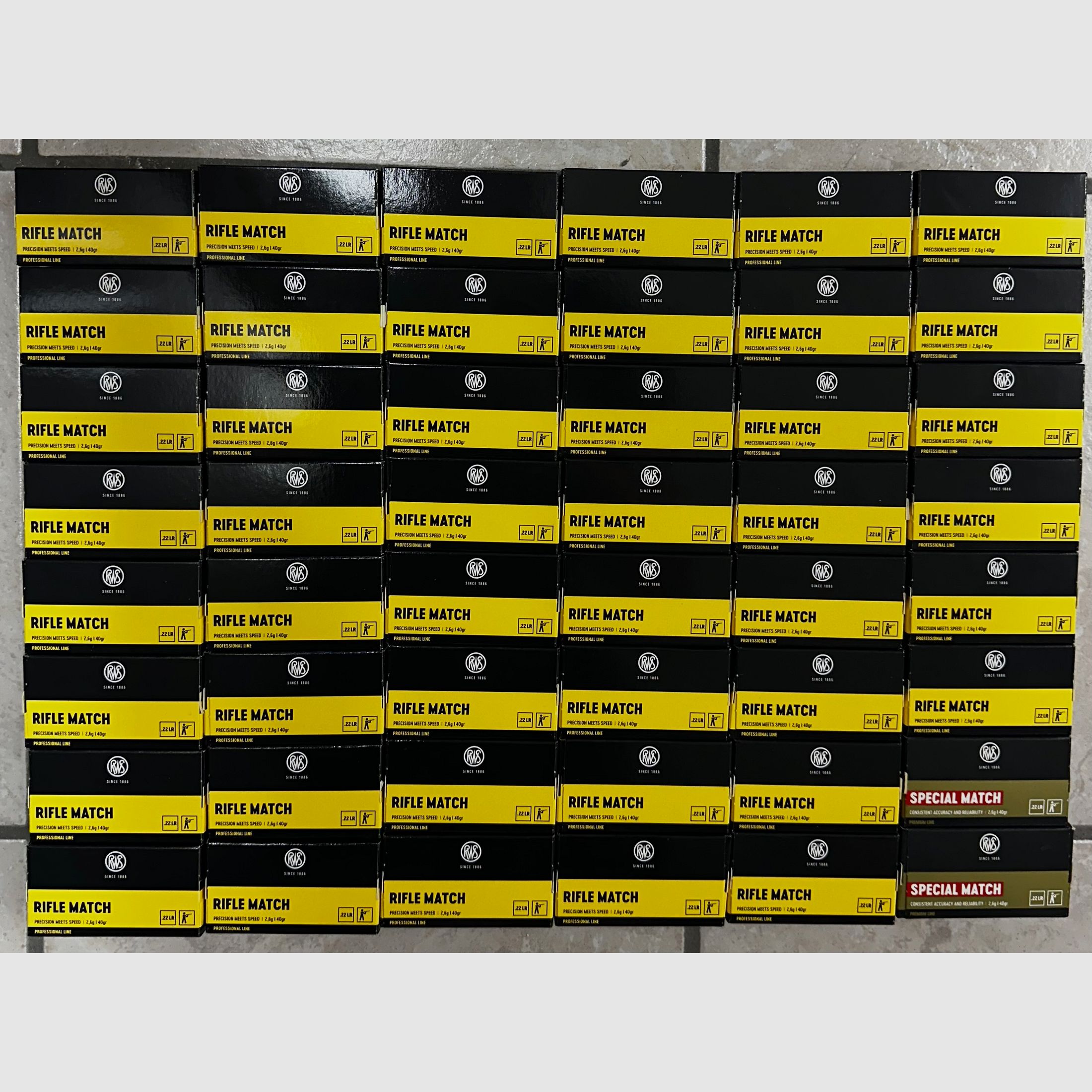 RWS Rifle Match 2.400 disparos 48 paquetes 6,23 € por paquete