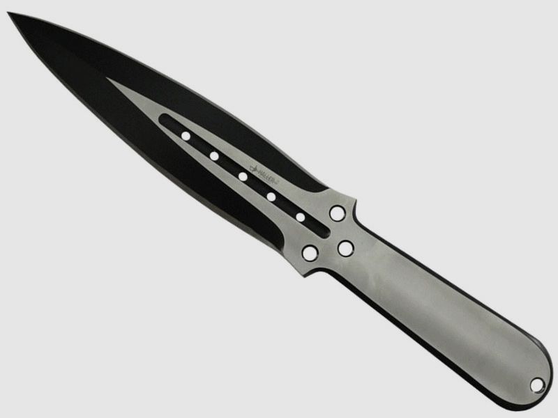 Throwing knife black coated