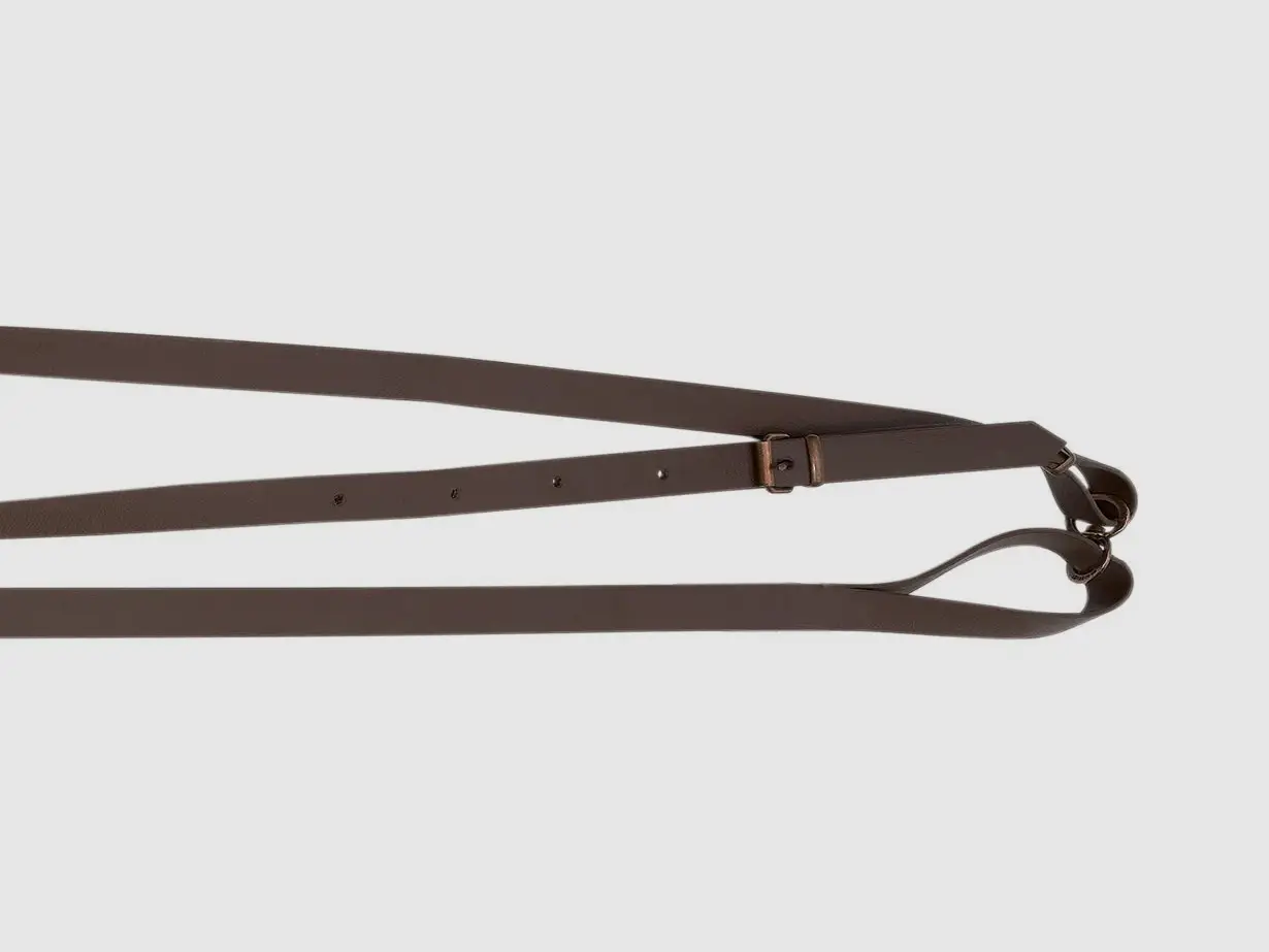 AKAH Brown Shoulder Leash made of BioThane, image 2 of 3