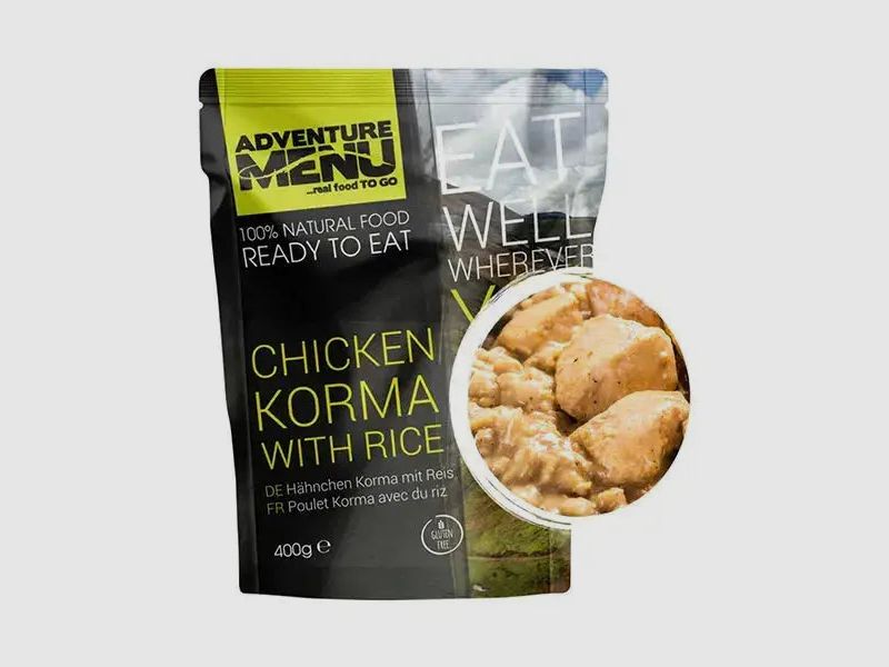 Adventure Menu Adventure Menu Hühnchen Korma mit Reis