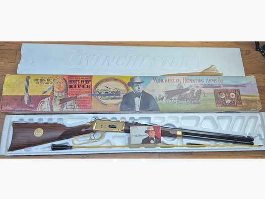 Winchester commemorativo « Oliver F. Winchester » OFW 1894 – 19.999 esemplari – Quadrature superbe – 38-55Win – Mai sparato – Scatola originale e scatola vuota di munizioni del modello – Condizioni TBE+++