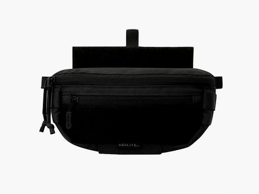 Agilite Six Pack Hanger Pouch Nero – borsa appesa compatta con pattina per tourniquet