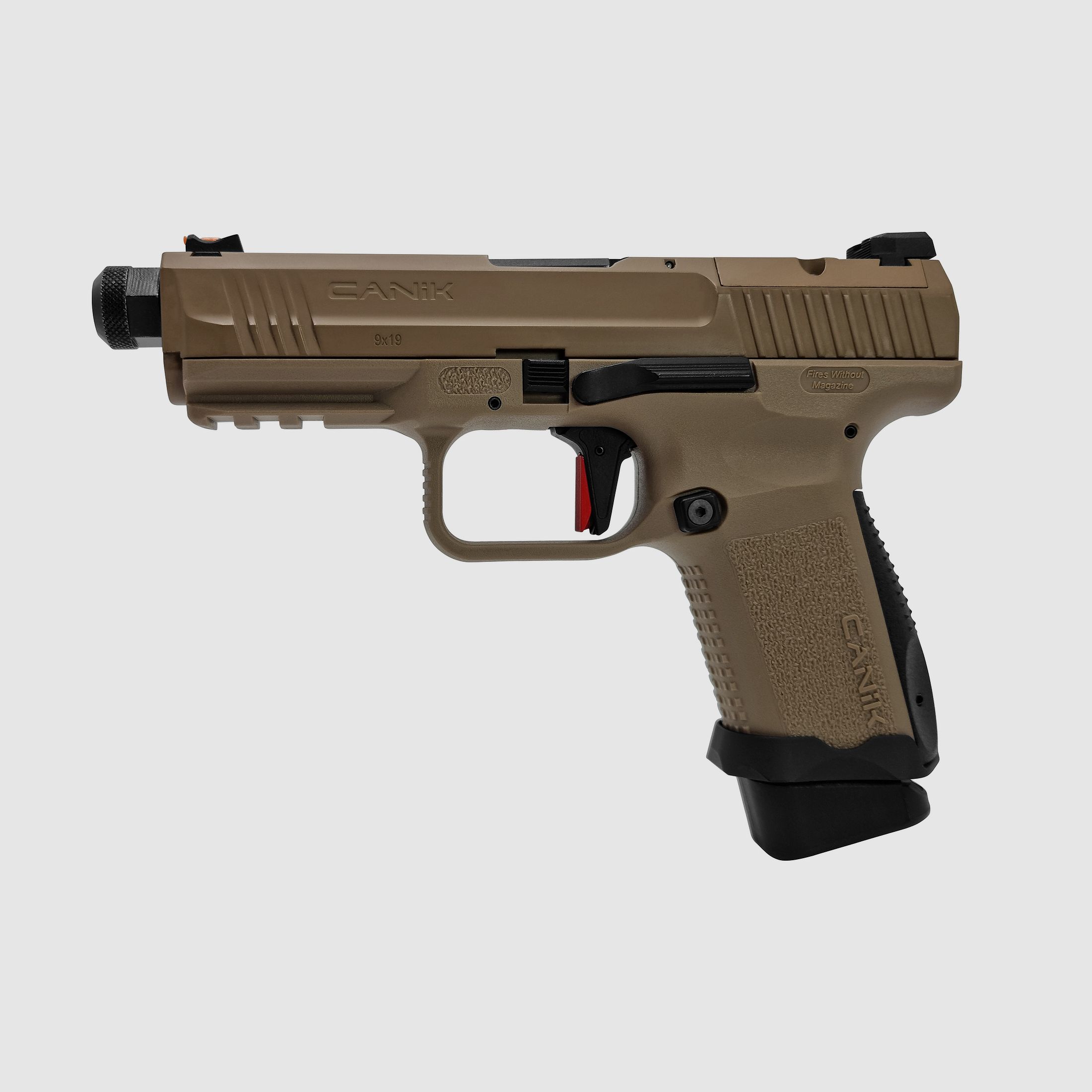 Canik TP 9 Elite Combat FDE Flat Dark Earth 6mm - Airsoft Gas BlowBack