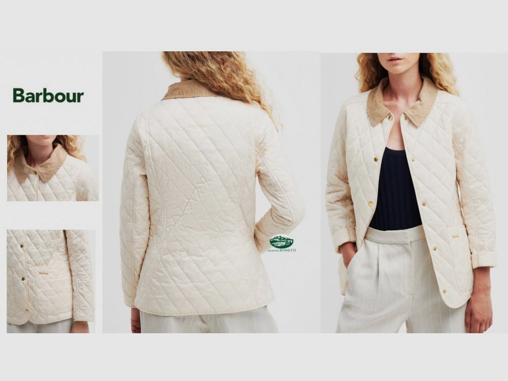 BARBOUR Damenjacke Annandale gesteppter in der Farbe Creme