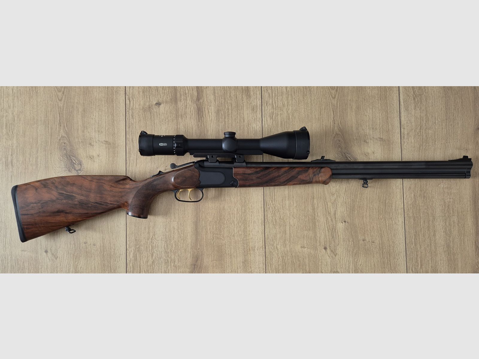 Merkel B4 Bockbüchsflinte 12/76 + 30.06 mit ZF Meopta Meostar R2 2,5-15x56