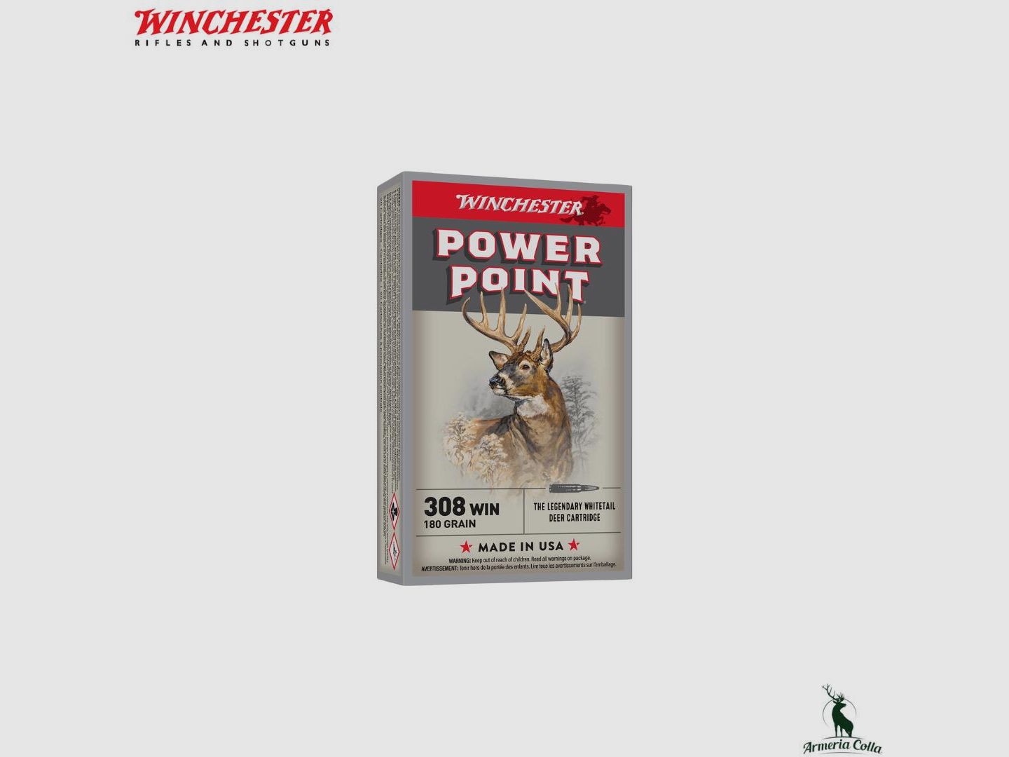 Winchester Munition Power Point 180gr Kal. .308 Win.